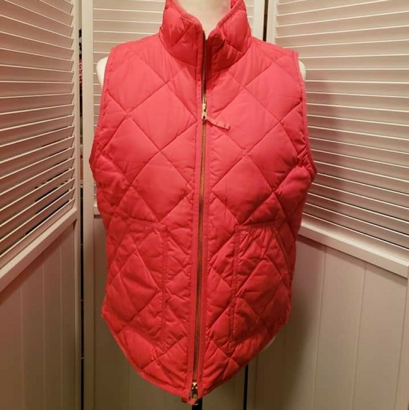 New Jcrew Orange Medium Vest - Picture 1 of 4